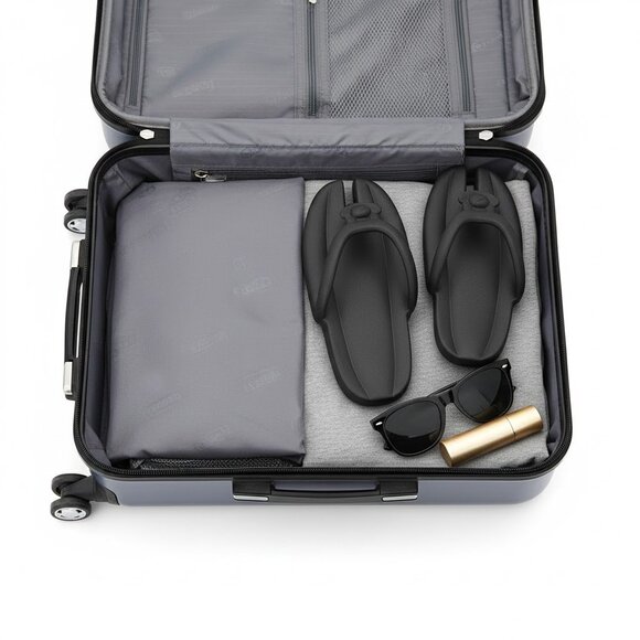 Space-Saving Foldable Slippers for Travel – Hygienic Bring-Your-Own Hotel Sandal - Picture 7 of 8